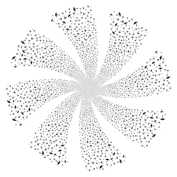 Парасолька феєрверк вихору квітка — стоковий вектор
