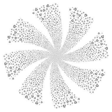 Elmas havai fişek girdap döndürme