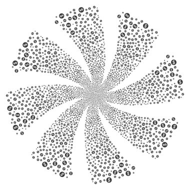 Para havai fişek girdap döndürme