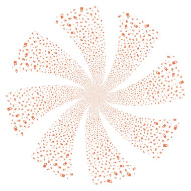 Cep telefonu havai fişek girdap döndürme