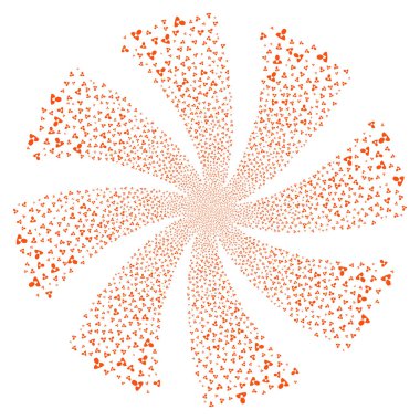 İstemci havai fişek girdap döndürme