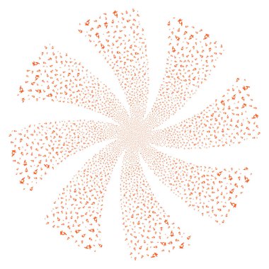 Mikroskop havai fişek girdap çiçek