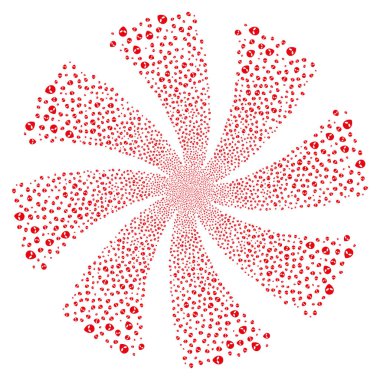 Uzaylı yüz havai fişek girdap döndürme