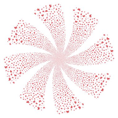 Anten havai fişek girdap çiçek