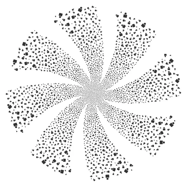 Особа Феєрверк Вихор Квітка — стоковий вектор