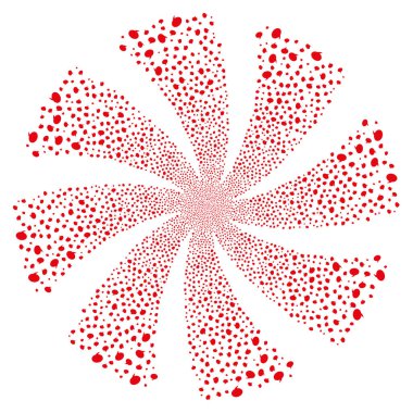 Balon havai fişek girdap çiçek