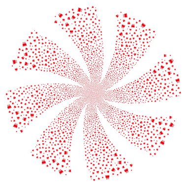 Doğum günü pastası Fireworks çiçek girdap