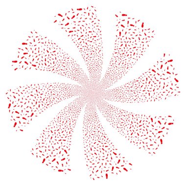 Önyükleme ayak izi havai fişek girdap döndürme