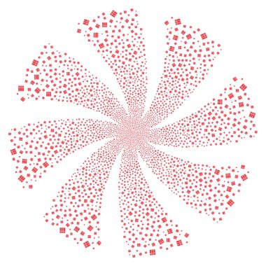 Kitaplar havai fişek girdap döndürme