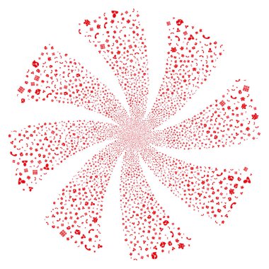 Çağrı Merkezi havai fişek girdap çiçek simgeleri