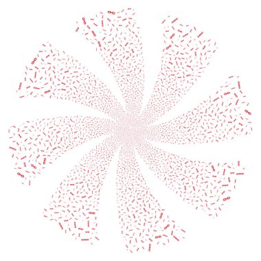 Zincirleri havai fişek girdap çiçek