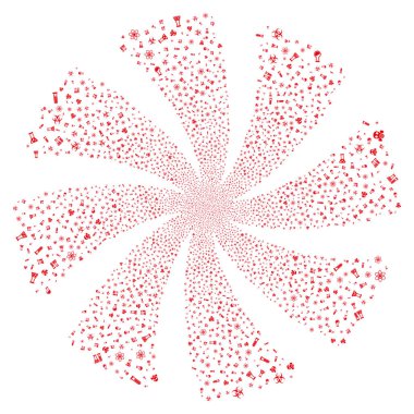 Kimya sembolleri havai fişek girdap döndürme