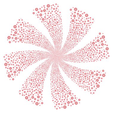 Saat tekerlek havai fişek girdap çiçek