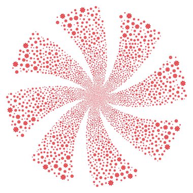 Karikatür havai fişek girdap döndürme