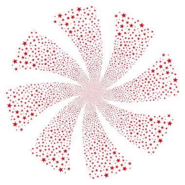 Konfeti yıldız havai fişek girdap çiçek