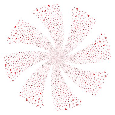 Konfeti yıldız havai fişek girdap döndürme