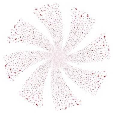 Konfeti yıldız havai fişek girdap döndürme