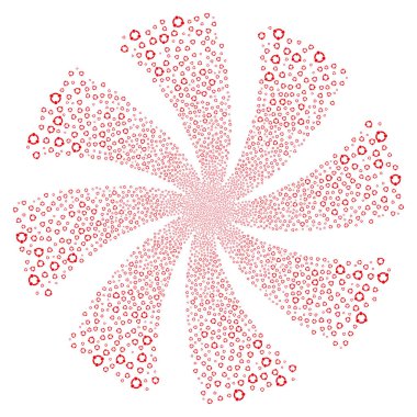 İşbirliği havai fişek girdap döndürme