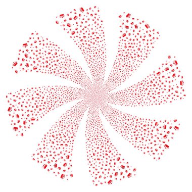 Taç havai fişek girdap çiçek