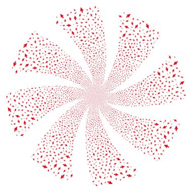 İmleç ok havai fişek girdap döndürme