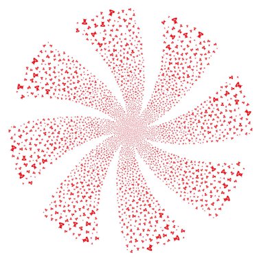 Şeytan havai fişek girdap çiçek