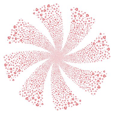 Elmas havai fişek girdap çiçek