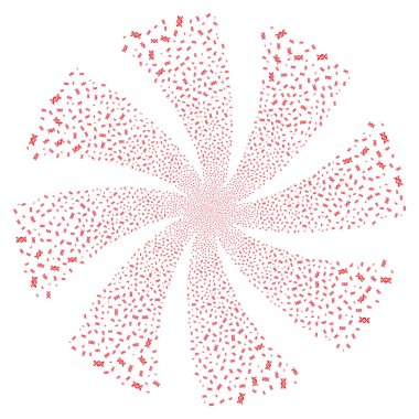 DNA sarmal havai fişek girdap çiçek