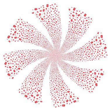 Çöp Kovası havai fişek girdap döndürme