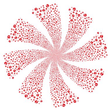 Dünya havai fişek girdap çiçek