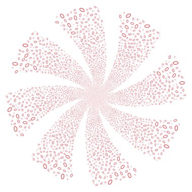 Elips kabarcık havai fişek girdap çiçek