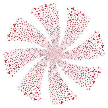 Mühendis havai fişek girdap çiçek