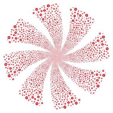 Finans havai fişek girdap çiçek