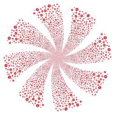 Finansal ödül mühür havai fişek girdap döndürme