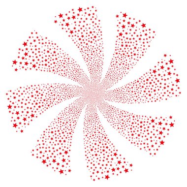 Havai fişek yıldızı havai fişek girdap döndürme