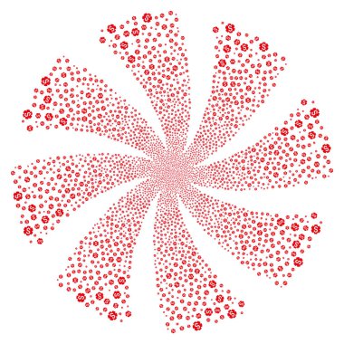 Mali Ayarlar dişli havai fişek girdap çiçek