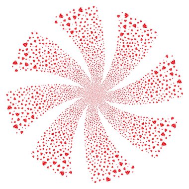 Sinek böcek Fireworks girdap çiçek