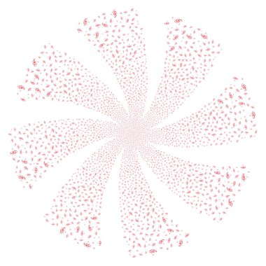 Galaxy havai fişek girdap çiçek