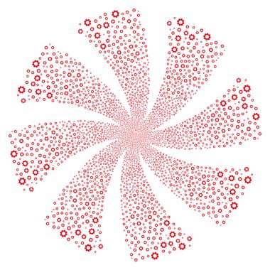 Dişli havai fişek girdap çiçek