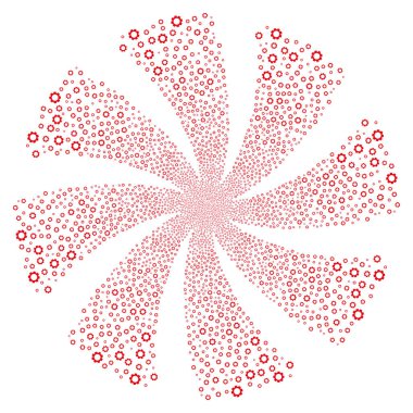 Dişli havai fişek girdap çiçek