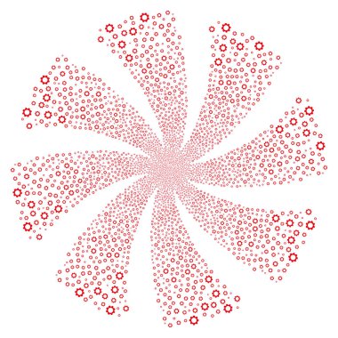 Dişli havai fişek girdap döndürme