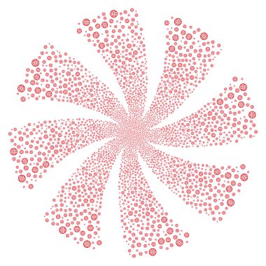 Küre havai fişek girdap döndürme