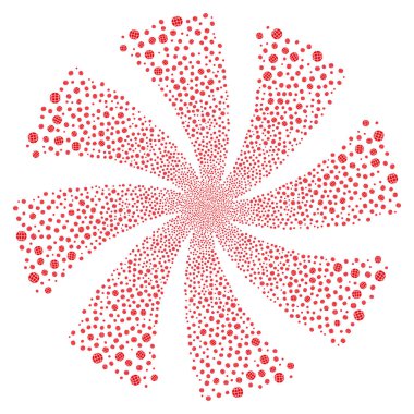 Küre havai fişek girdap döndürme