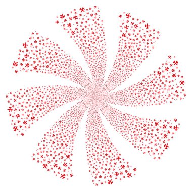 Çekiç havai fişek girdap çiçek