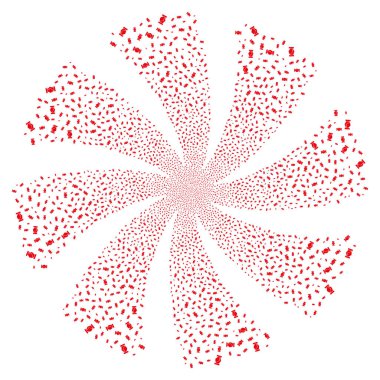 El sıkışma havai fişek girdap çiçek