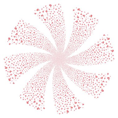 İşitme havai fişek girdap döndürme