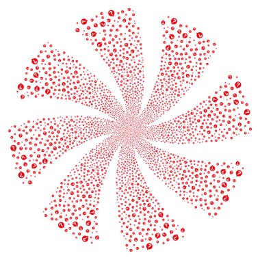 Yardım balonu havai fişek girdap döndürme