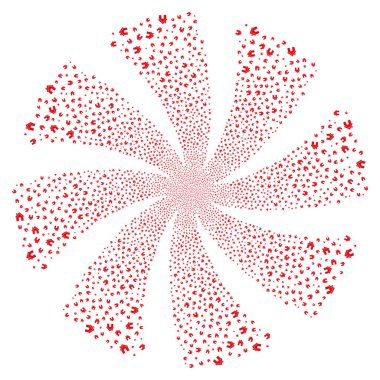 Eve havai fişek girdap döndürme