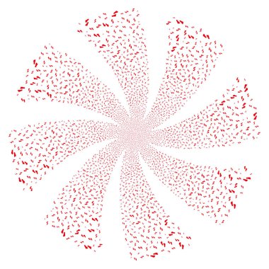 İnsan ayak izleri havai fişek girdap çiçek