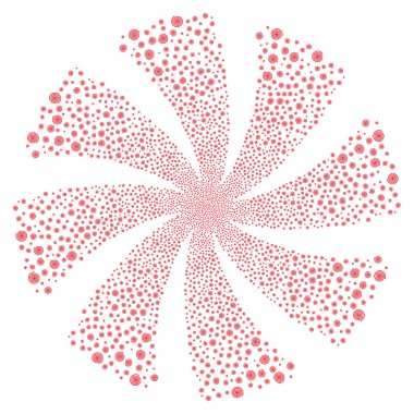 Hipnoz havai fişek girdap çiçek