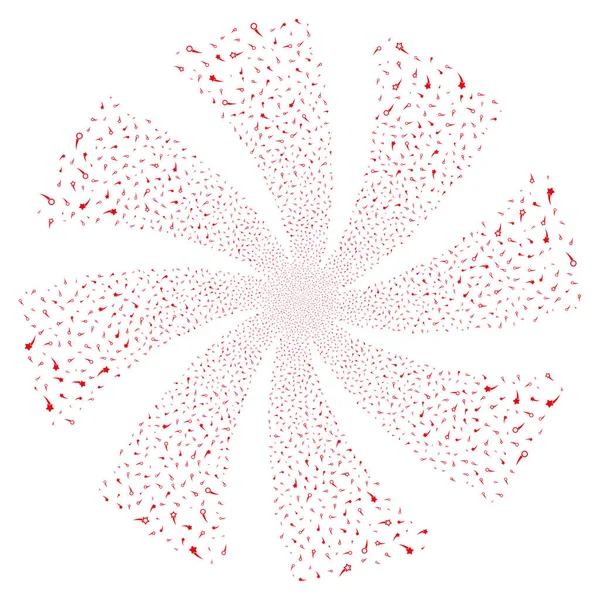 Konfeti yıldız havai fişek girdap döndürme